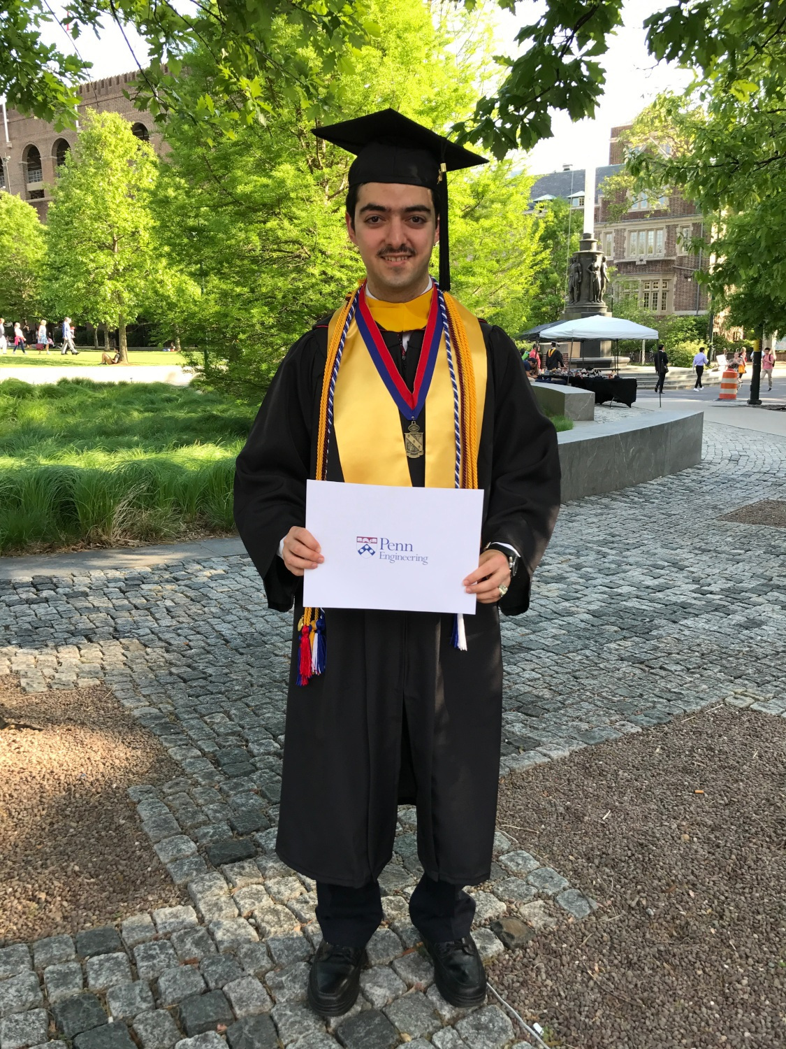 Spiro Metaxas, graduation photo.  Spiro graduated from the University of Pennsylvania in 2017.